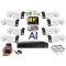 Monitorrs Security - 4K AI IP kamerarendszer 8 kamerával 8 Mpix WT - 6378K8