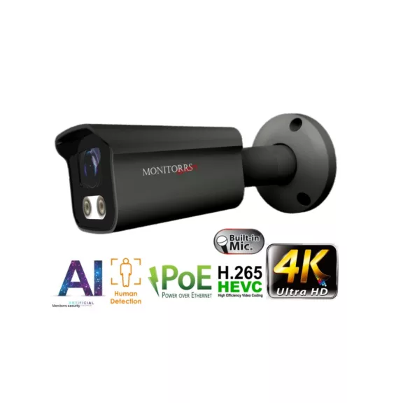 Monitorrs Security - 4K AI IP csőkamera mikrofonnal - 6379 Monitorrs Security - 4K AI IP csőkamera mikrofonnal - 6379