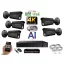 MS - 4K AI IP kamerarendszer 5 kamerával switchel 8 Mpix GT - 6379K5B