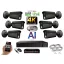 MS - 4K AI IP kamerarendszer 6 kamerával switchel 8 Mpix GT - 6379K6B