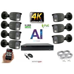   Monitorrs Security - 4K AI IP kamerarendszer 7 kamerával 8 Mpix GT - 6379K7