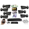 MS - 4K AI IP kamerarendszer 7 kamerával switchel 8 Mpix GT - 6379K7B