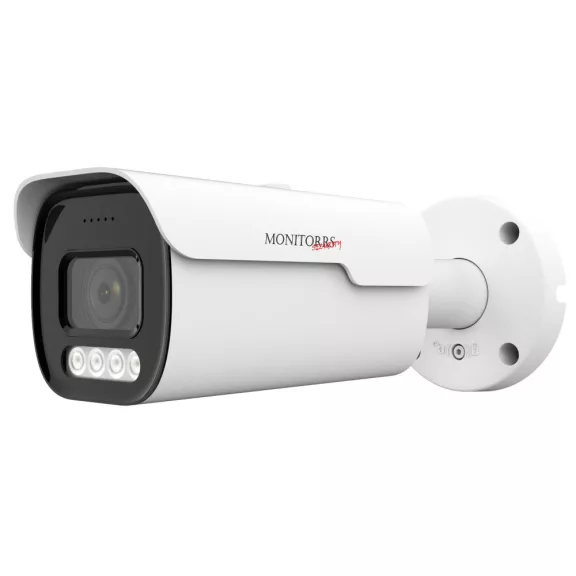 Monitorrs Security - AI Ip csőkamera 8 Mpix, PoE, Auto Focus, Motoros Zoom - 6380