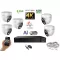 Monitorrs Security - AI Hybrid Light IP kamerarendszer 5 kamerával 8 Mpix WD - 6481k5