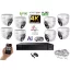 Monitorrs Security - AI Hybrid Light IP kamerarendszer 8 kamerával 8 Mpix WD - 6481k8