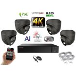 Monitorrs Security - AI Hybrid Light IP kamerarendszer 4 kamerával 8 Mpix GD - 6482k4