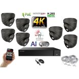 Monitorrs Security - AI Hybrid Light IP kamerarendszer 7 kamerával 8 Mpix GD - 6482k7