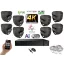 Monitorrs Security - AI Hybrid Light IP kamerarendszer 8 kamerával 8 Mpix GD - 6482k8