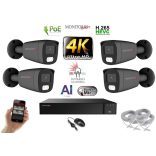 Monitorrs Security - AI Hybrid Light IP kamerarendszer 4 kamerával 8 Mpix GT - 6483k4