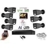 Monitorrs Security - AI Hybrid Light IP kamerarendszer 7 kamerával 8 Mpix GT - 6483k7
