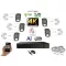 Monitorrs Security - AI Hybrid Light IP kamerarendszer 5 kamerával 8 Mpix WT - 6484k5