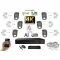 MS - AI Hybrid Light IP kamerarendszer 6 kamerával switchel 8 Mpix WT - 6484k6B